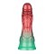 LOVETOY Dual Density Inflatable Dildo Ø 5 cm x 20,3 cm Rot/Grün