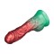 LOVETOY Dual Density Inflatable Dildo Ø 5 cm x 20,3 cm Rot/Grün