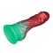 LOVETOY Dual Density Inflatable Dildo Ø 5 cm x 20,3 cm Rot/Grün