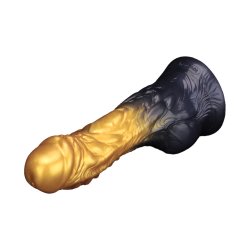 LOVETOY Dual Density Inflatable Dildo Ø 5 cm x 20,3 cm Gold/Schwarz