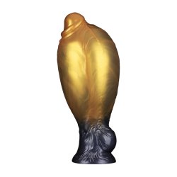 LOVETOY Dual Density Inflatable Dildo Ø 5 cm x 20,3 cm Gold/Schwarz