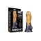 LOVETOY Dual Density Inflatable Dildo Ø 5 cm x 20,3 cm Gold/Schwarz