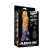 LOVETOY Dual Density Inflatable Dildo Ø 5 cm x 20,3 cm Gold/Schwarz