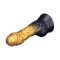 LOVETOY Dual Density Inflatable Dildo Ø 5 cm x 20,3 cm Gold/Schwarz