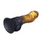 LOVETOY Dual Density Inflatable Dildo Ø 5 cm x 20,3 cm Gold/Schwarz