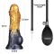 LOVETOY Dual Density Inflatable Dildo Ø 5 cm x 20,3 cm Gold/Schwarz