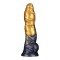 LOVETOY Dual Density Inflatable Dildo Ø 5,6 cm x 25 cm Gold/Schwarz