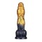 LOVETOY Dual Density Inflatable Dildo Ø 5,6 cm x 25 cm Gold/Schwarz