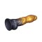 LOVETOY Dual Density Inflatable Dildo Ø 5,6 cm x 25 cm Gold/Schwarz