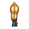 LOVETOY Dual Density Inflatable Dildo Ø 5,6 cm x 25 cm Gold/Schwarz
