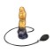 LOVETOY Dual Density Inflatable Dildo Ø 5,6 cm x 25 cm Gold/Schwarz
