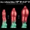 LOVETOY Dual Density Inflatable Dildo Ø 5,6 cm x 25 cm Rot/Grün