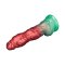 LOVETOY Dual Density Inflatable Dildo Ø 5,6 cm x 25 cm Rot/Grün