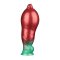 LOVETOY Dual Density Inflatable Dildo Ø 5,6 cm x 25 cm Rot/Grün