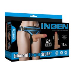 LOVETOY Ingen Strap-On Set mit vibrierendem Dildo 24 cm...