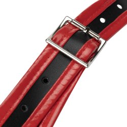 EASY TOYS Triple Dildo Strap-On Harness Schwarz/Rot