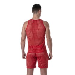 TOF See Through Mesh Tank Top Rot