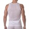 TOF See Through Mesh Tank Top Weiss