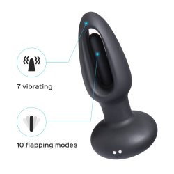 HONEY PLAY BOX Snuggy Analplug mit Flapping-Funktion, Vibration & Fernbedienung