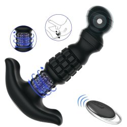 HONEY PLAY BOX Pineapple Man Prostatavibrator mt Massageperlen & Fernbedienung