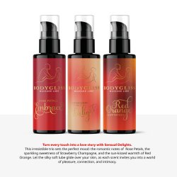 BODYGLISS Massage Lube Travel Edition 3 x 50 ml Sensual...
