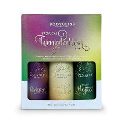 BODYGLISS Massage Lube Travel Edition 3 x 50 ml Tropical...