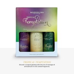 BODYGLISS Massage Lube Travel Edition 3 x 50 ml Tropical Temptation