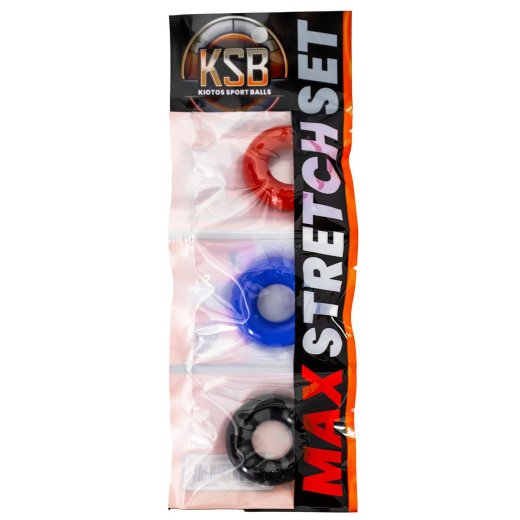 KIOTOS SPORT BALLS Max-Stretch Cockring 3er-Set Multicolor