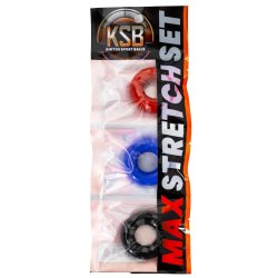 KIOTOS SPORT BALLS Max-Stretch Cockring 3er-Set Multicolor