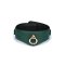 LIEBE SEELE Mossy Chic Lederhalsband mit Leine & Schloss Grün/Schwarz/Gold