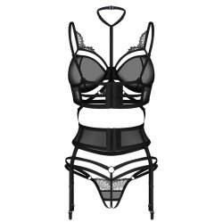 OBSESSIVE PREMIUM Premisis Dessous-Set 3-teilig Schwarz
