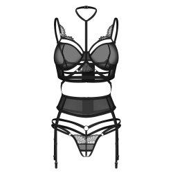 OBSESSIVE PREMIUM Premisis Dessous-Set 3-teilig Schwarz