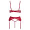 COTTELLI LINGERIE X-Mas Straps-Set 3-teilig Rot/Weiss