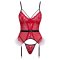 COTTELLI LINGERIE X-Mas Dessous-Set 2-teilig Rot/Weiss