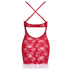 COTTELLI LINGERIE Negligé X-Mas Rot/Weiss