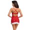 COTTELLI LINGERIE Negligé X-Mas Rot/Weiss