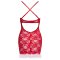 COTTELLI LINGERIE Negligé X-Mas Rot/Weiss