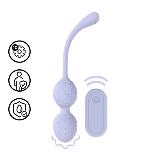 LOVELINE Vibrating Bead Kegel mit Fernbedienung Lavendel