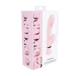 LOVELINE Mystique Ribbed Rabbit Vibrator Rosé