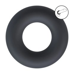 LEVELZ Solid Silicone Cockring Medium Black
