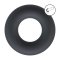 LEVELZ Solid Silicone Cockring Medium Black