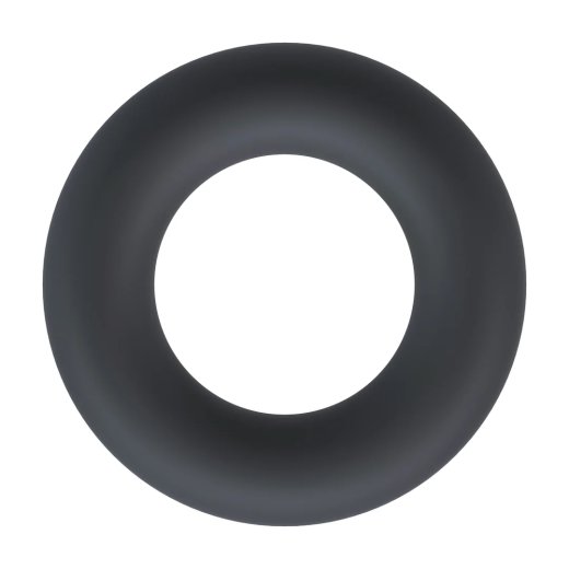 LEVELZ Solid Silicone Cockring Large Black