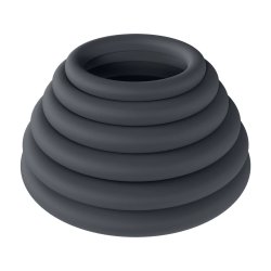 LEVELZ Classic Silicone Cockring 6er-Set Schwarz