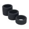 LEVELZ Liquid Silicone Ball Strap 3er-Set S/M/L Schwarz