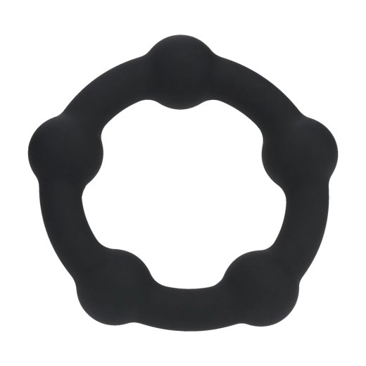 LEVELZ Beaded Silicone Cockring Small Schwarz