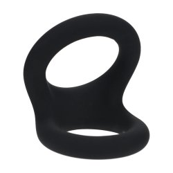 LEVELZ Double O Silicone Cockring Medium Schwarz