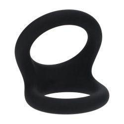 LEVELZ Double O Silicone Cockring Large Schwarz