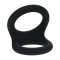 LEVELZ Double O Silicone Cockring Large Schwarz