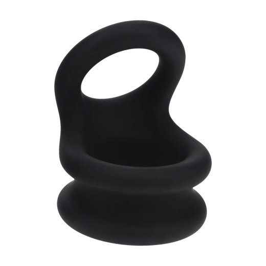 LEVELZ Wide Double O Silicone Cockring Small Schwarz
