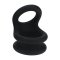 LEVELZ Wide Double O Silicone Cockring Small Schwarz